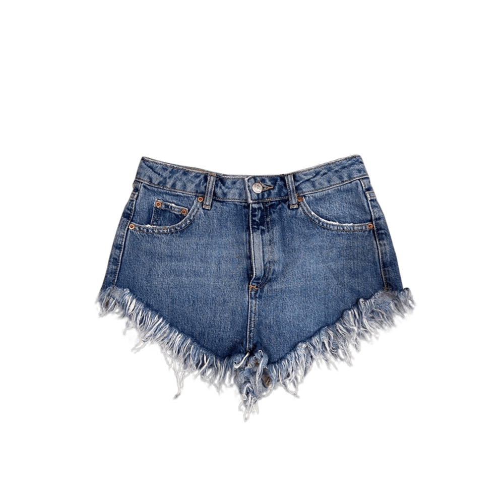 TOPSHOP MOTO KIRI DISTRESSED DENIM JEAN CUT OFF SHORTS US SZ 4